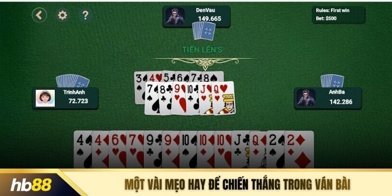 Một vài mẹo hay để chiến thắng trong ván bài